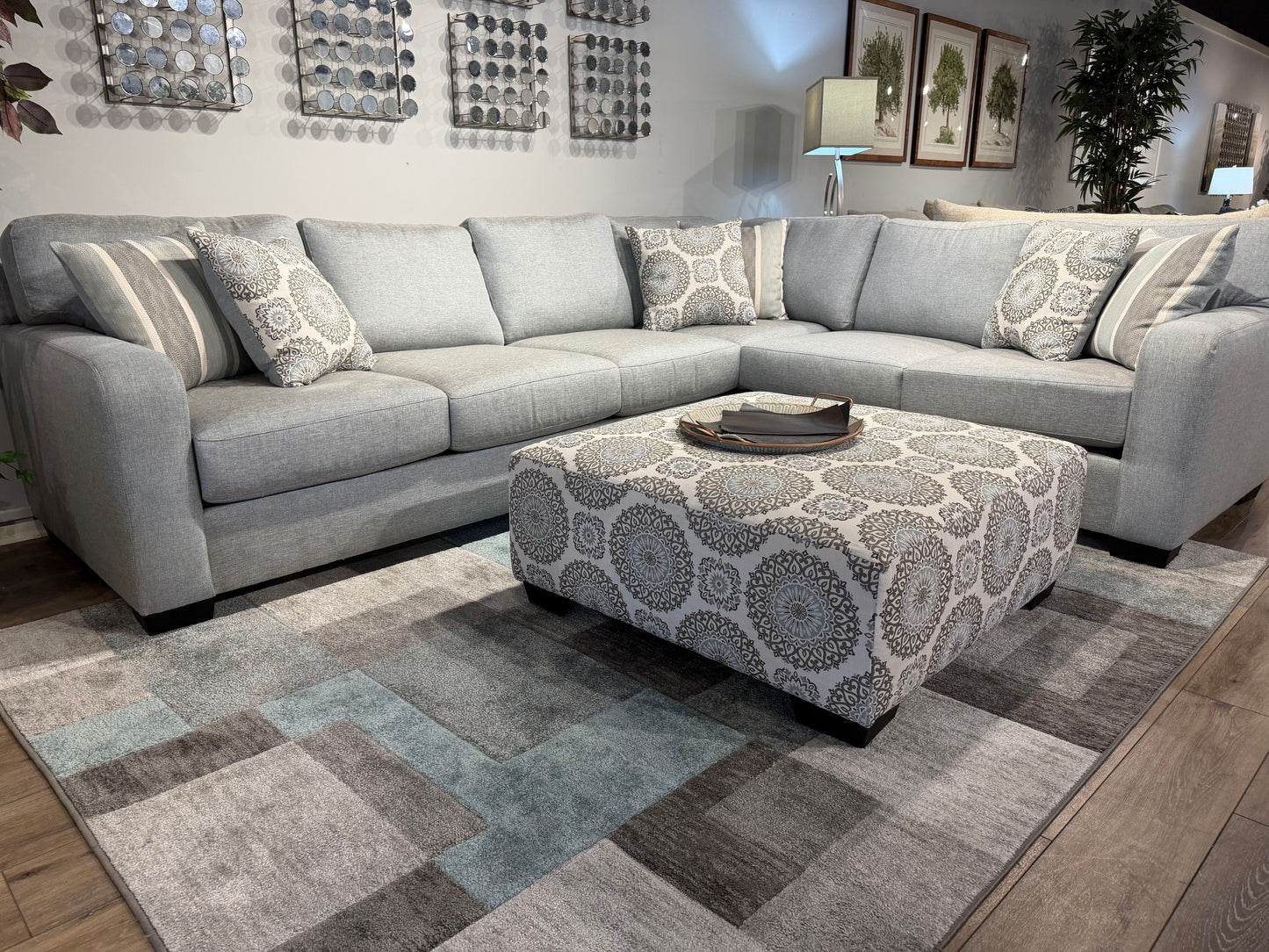 The Teal Mist Oceanic Sectional