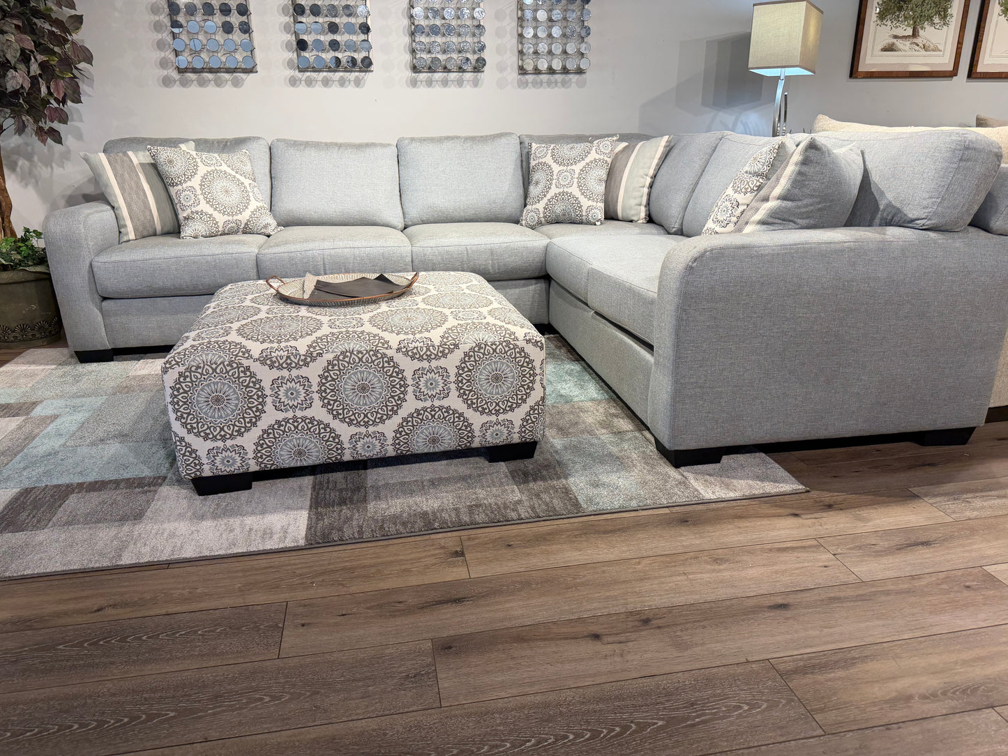The Teal Mist Oceanic Sectional